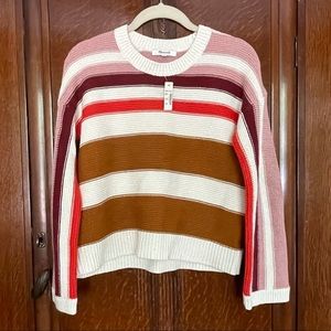Madewell Valleyscape Striped Pullover Sweater